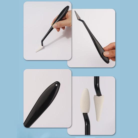 1 комплект, набор для стирания пятен эскиза со сменными головками, губка для рисования, инструменты для натирания, стеклоочиститель для эскизов, принадлежности для рисования, инструмент для рисования