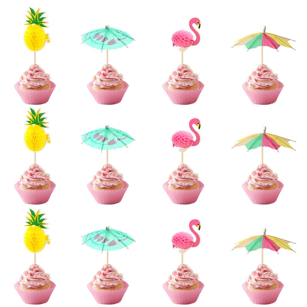Summer Birthday Party Decoration Hello Summer Flag Popsicle Latte Cake Decoration Insert