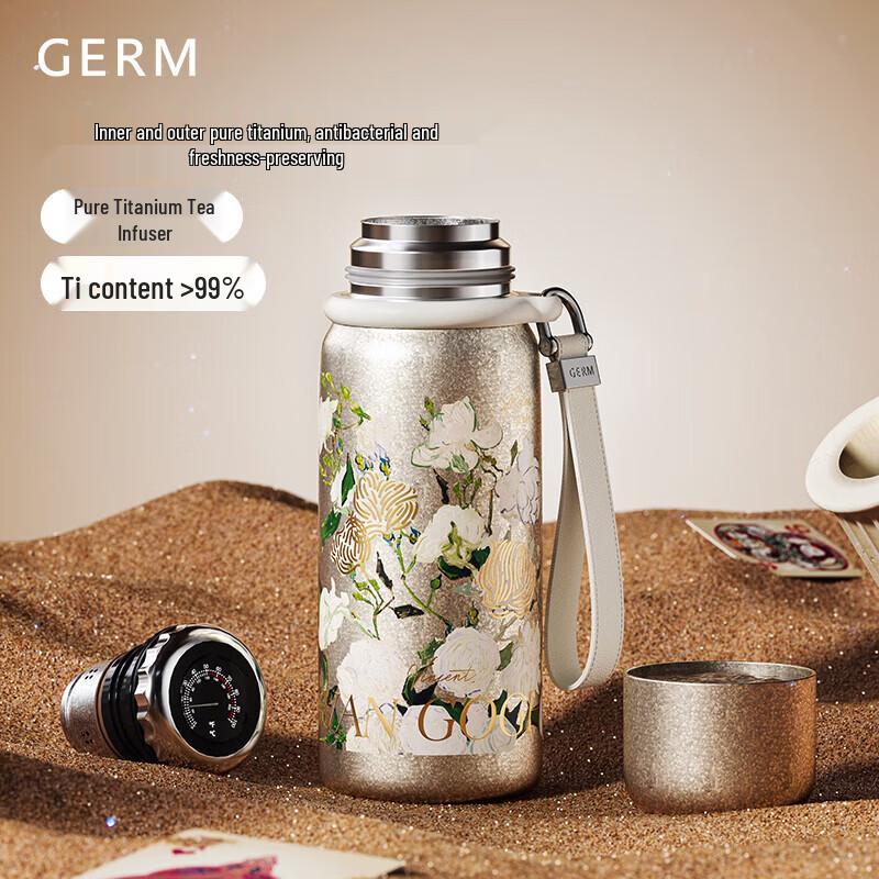 Germ x THE MET Ван Гог 'Ирисы' Мини-титановая кружка