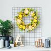 Yellow Flower Wreath for Front Door Garden Farmhouse Outdoor Garden Wedding