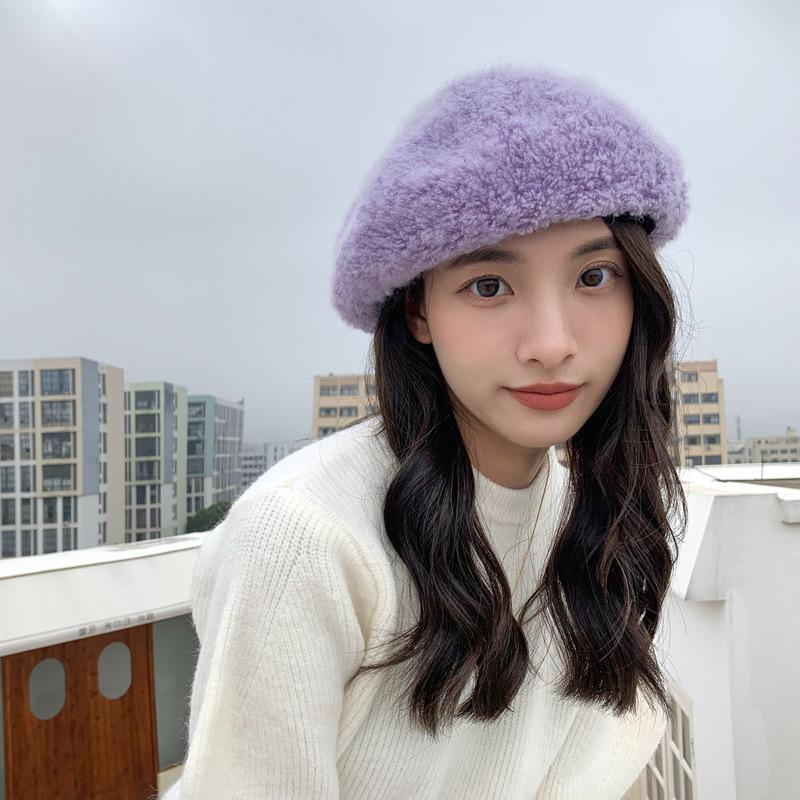 11 цветов, однотонный шерстяной берет для женщин, осенне-зимний планировщик, милая и милая шляпа Senior Sense, повседневная и универсальная кепка художника