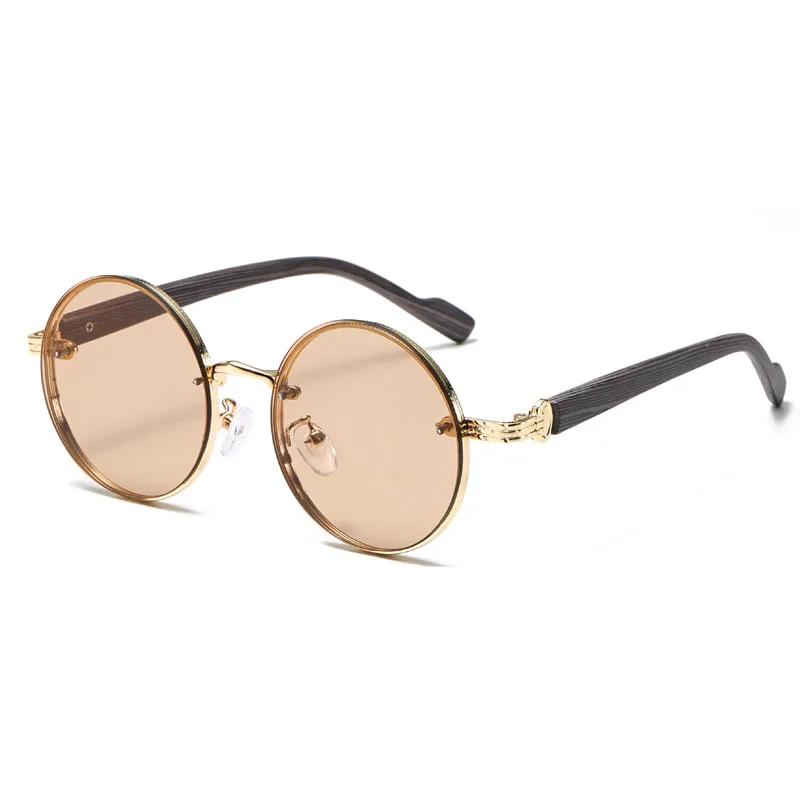 Мужские Классические Металлические Солнцезащитные Очки Модные Трендовые Uv400 Защита Глаз Солнцезащитные Очки Женские Унисекс Ретро Винтаж Панк Очки Тени