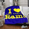 1pc Blanket - Los Angeles Rams logo Print Design,Lightweight Blanket for Sofa,Bed- Soft &Warm,Gift for All Seasons