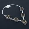 Smoky Topaz Gemstone Handmade 925 Sterling Silver Necklace, Antique Jewelry Necklace, Smoky Topaz Necklace For Women, Birthstone Jewelry