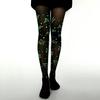Glow In The Dark Printing Tights Heart Pattern Sexy Pantyhose Seamless Luminous Pantyhose  Girl