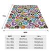 New Style Puffles Pattern  Club Penguin  Knitted Blankets Fleece  Super Warm Throw Blankets for Car Sofa Couch Bedspread