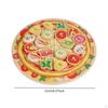 Wooden Pizza Set Cutting Food Play Toy Hand Eye Coordination Education Playset Kitchen Toys for