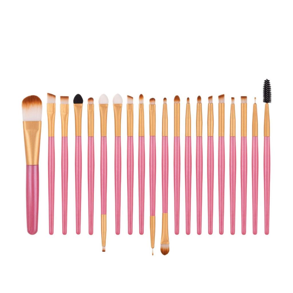 33-Piece Soft Makeup Brush & Beauty Sponge Set - Includes Eyeshadow & Foundation Brushes