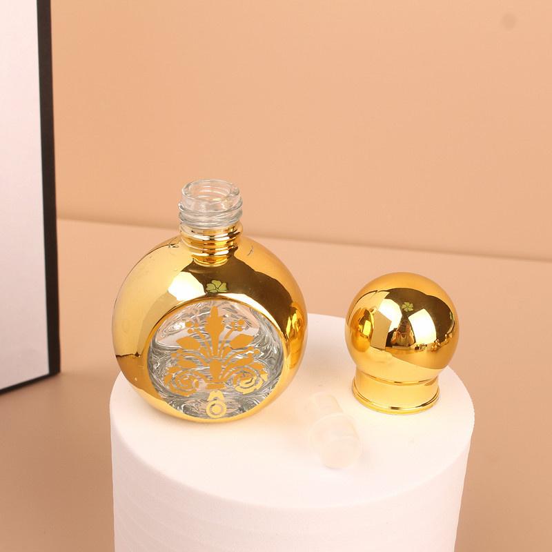 15ml Perfume Dispenser Bottle Portable Glass Mini Essential Oil Roll-On Bottles Refillable Small Sample Sub-Bottle Container