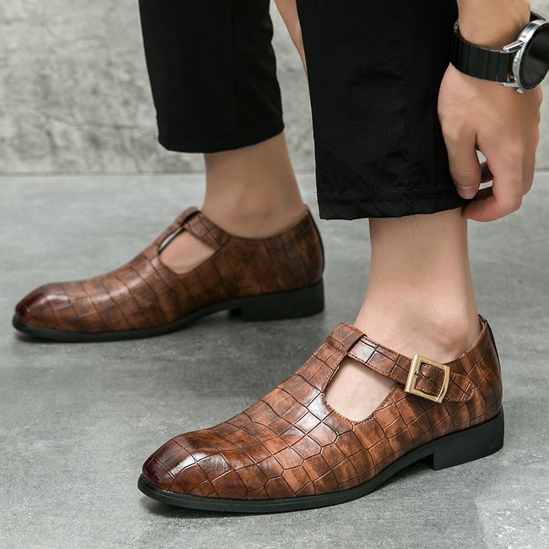 Fashion Trends 2024 New Brand Men's Baotou Leather Sandals Spring Summer Autumn Loafers Shoes Flats Black Business Party Loafers