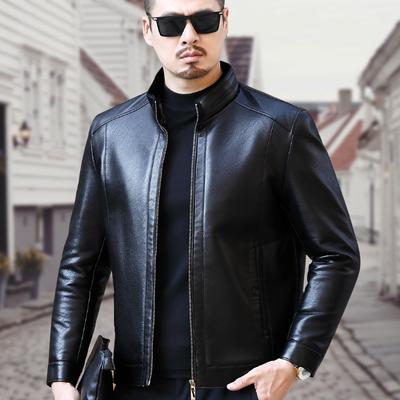 Кожаная куртка мужская меховая интегрированная флисовая мужская утолщенная зимняя новая кожаная куртка, мужская куртка