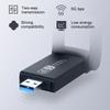 Разъем USB3.0 1200M, 2,4 ГГц и 5,8 ГГц, двухчастотный беспроводной USB-адаптер сетевой карты