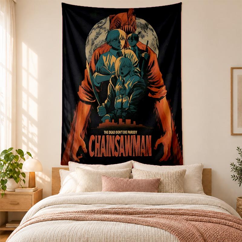 Chainsaw Man Tapestry highquality for decorating living room bedroom dorm walls ideal as bedroom wallart orholiday gift