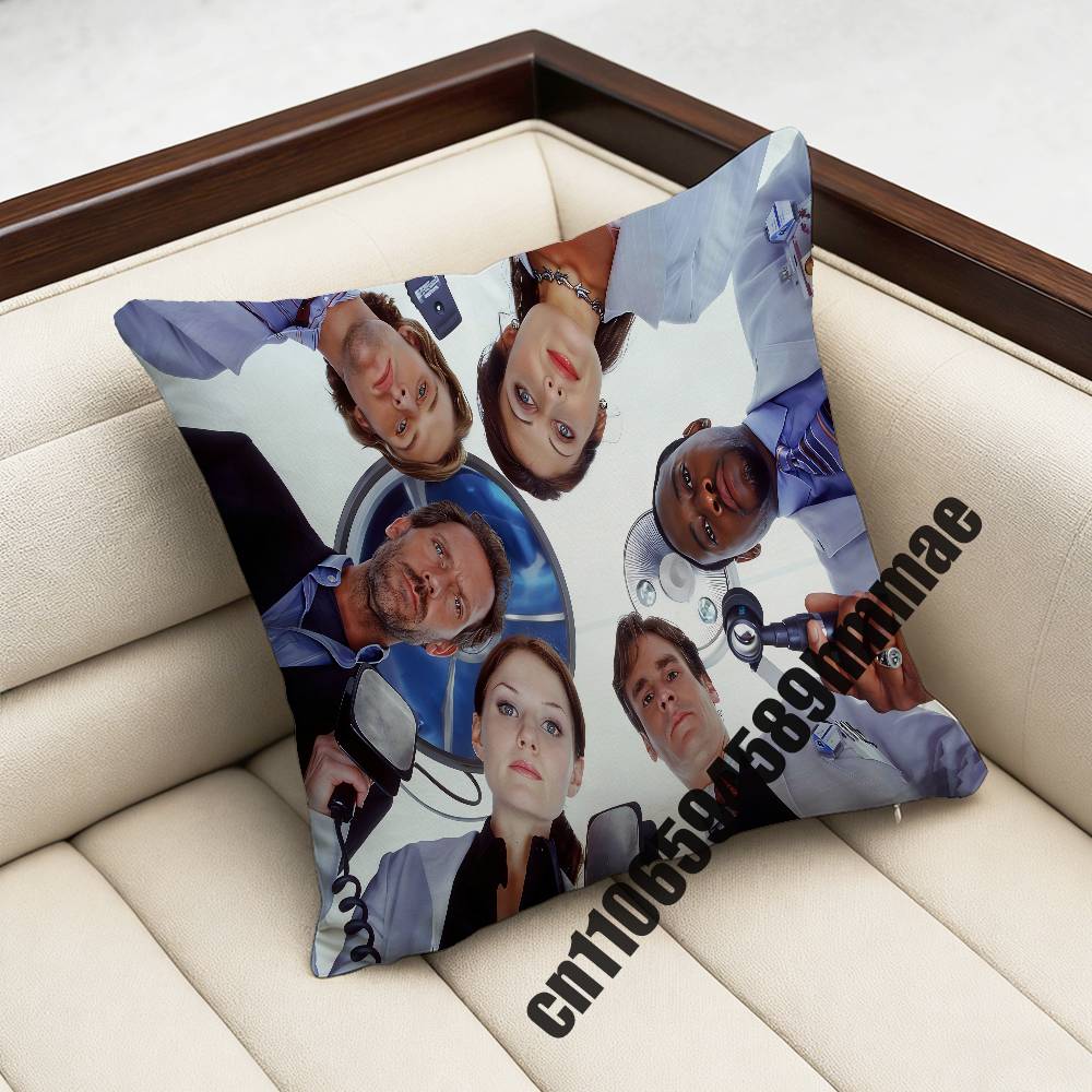 For American Flag Lgbt Gay H-House Md Malpractice Throw Pillow Case Sham 45X45Cm 40X40Cm Square Car Pillowcase Pad Cushion Cover