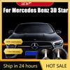 DGO2 Новый Хромированный Черный 3D Зеркальный Значок Для Mercedes Benz A B C E S GLA GLB GLC GLE GLS GLK SLK SL ML-Класса Передняя Решетка