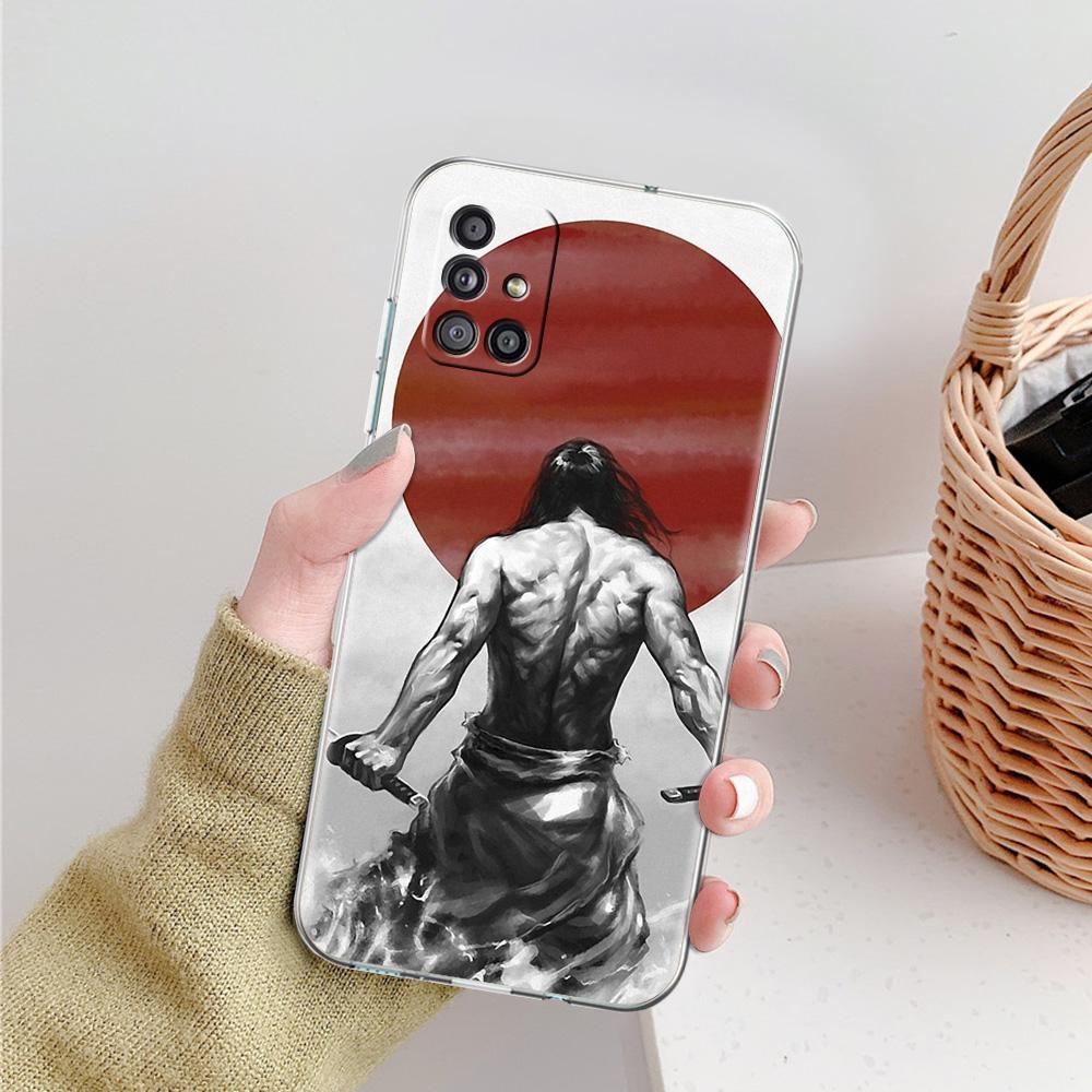 Чехол для Samsung A15 A13 A35 A55 A51 A71 A41 A31 A21S A03S A05 A17 A23 A25 A33 A53 A73 5G A07 4G Покрытие Бусидо Самурай