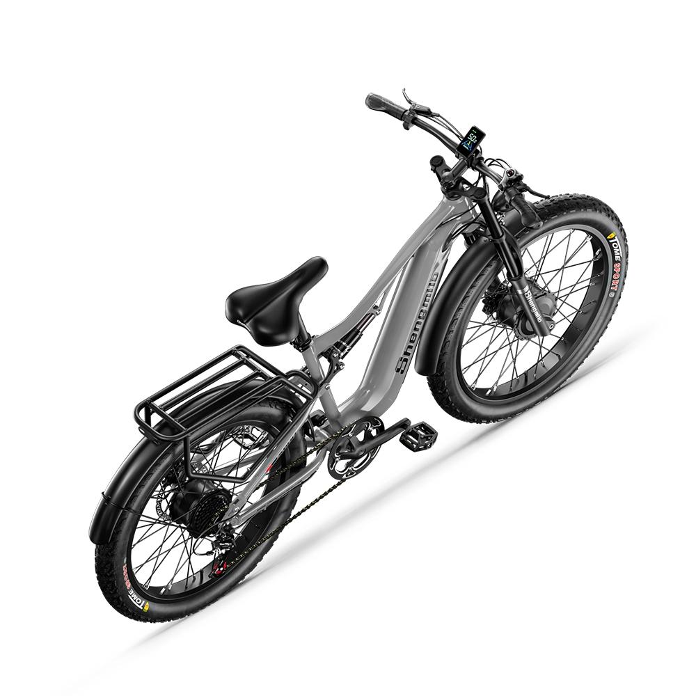 Shengmilo S600 2000W Electric Mountain Bike, 48V 17.5Ah Samsung Battery, Hydraulic Brakes, 26" Fat Tyres, Shimano 7-Speed - Men's E-Bike