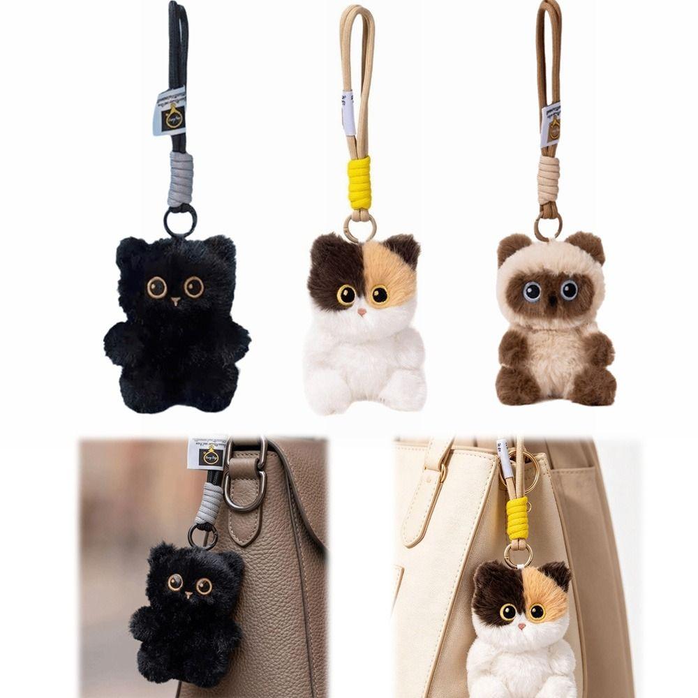 Plush Cat Bag Pendant Soft Fluffy Backpack Charm New Pendant Charm Bag Decoration