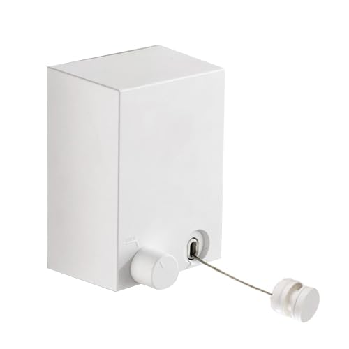 Indoor Clothes Drying Wire, Automatic Clothes Drying Pole, Retractable, Winding, Tension, No Construction Required, Wall Mounted, No Drilling Required