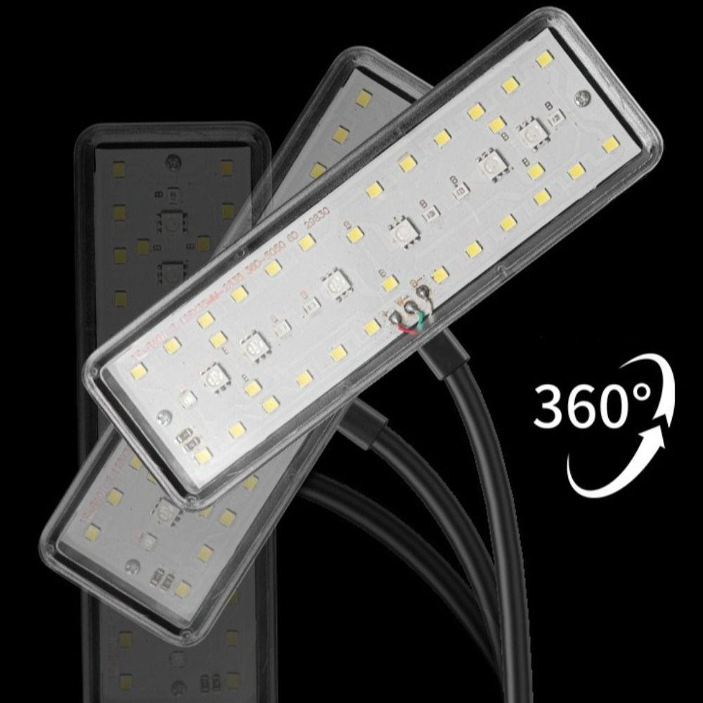 Вращающийся на 360° светодиодный светильник для аквариума с регулируемой яркостью, светильник для аквариума, лампа для водных растений, рост водных растений