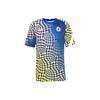Chelsea FC Football Training Short Sleeve Logo Print Gradient Breathable Jersey Men Tops Blue CW4872-409