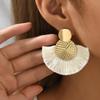 Модные богемные большие серьги-кисточки с белой бахромой, висячие серьги для женщин, эффектные свадебные украшения