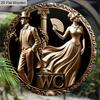 Retro Wooden WC Sign - Charming Figurine Ornaments for Toilet Door, Wall, Room Decor