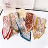 Women's Skinny Silk Scarf Square Scarf Headband Hair Strip Small Silk Ribbon Neck Scarves Bag Handle Ribbon Lady Small Kerchief