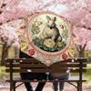 1PC rabbit floral Automatic Open/Close Umbrella Compact Folding Umbrella with 8-Rib Shaft lightweight esign, Highquality Fabric1159A