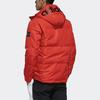 Adidas Neo Full Zip Hooded Cotton Jacket With Large Logo Men Jacket Pale-Crimson EI4419