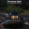 1-2PCS LED Tent Atmosphere Lamp 1200mAh USB Charging Retro Decorative Light IPX4 Waterproof Camping Lantern for Camping Hiking