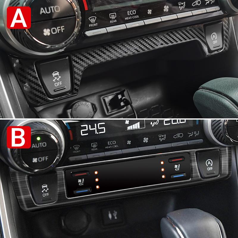 Для Toyota RAV4-2022 2023 RAV 4 XA50 Hybrid из нержавеющей стали, центральное управление, кнопка нагрева сиденья, накладка, наклейка