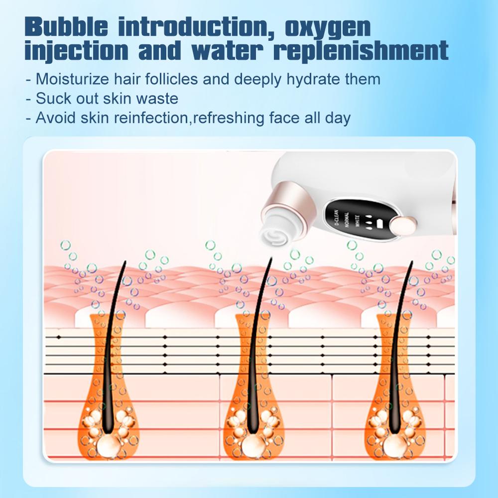 Electric Bubble Blackhead Remover Vacuum Suction Pore Cleaner Spot Acne Pimple Black Head Extractor Facial Cleaning Tools