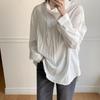 New Arrivals Open Run Women Abang Fit Neck Strap Blouse Long Sleeve