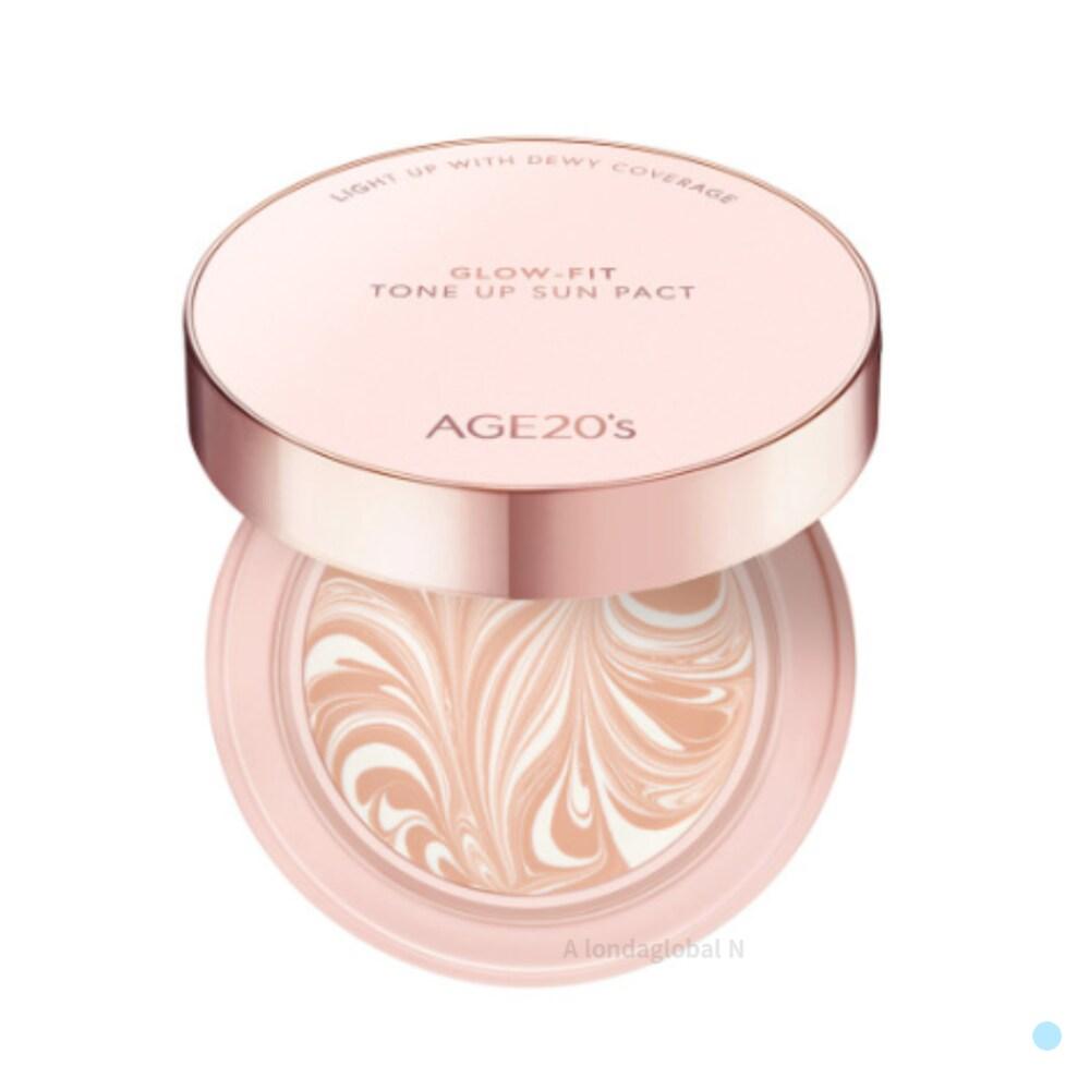 Age 20's Glow Fit Tone Up Sunpact Солнцезащитный кушон + Сменный блок