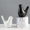 Party Crafts Black White Ceramic Modern Home Decoration Figurines Ornaments Statue Bird Sculpture