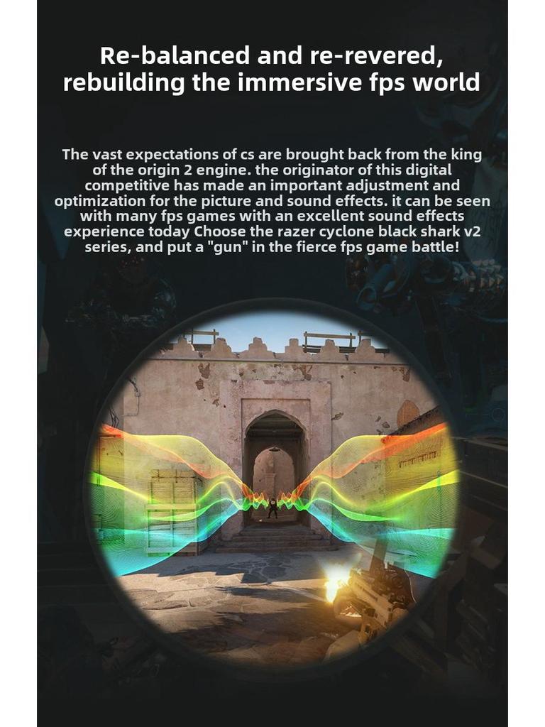 Razer BlackShark V2 X Gaming Headset with 7.1 Surround Sound and Microphone