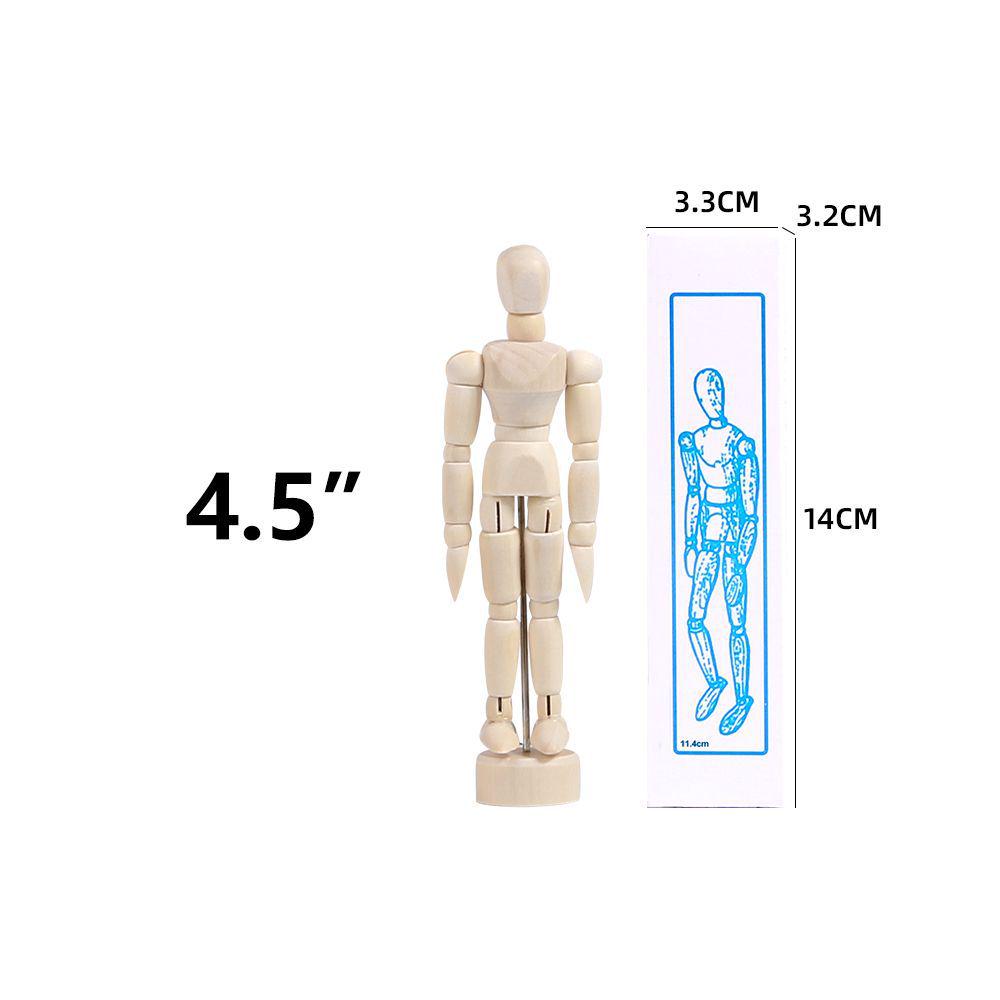 Подвижные деревянные куклы для рисования и живописи - Мужские и женские модели