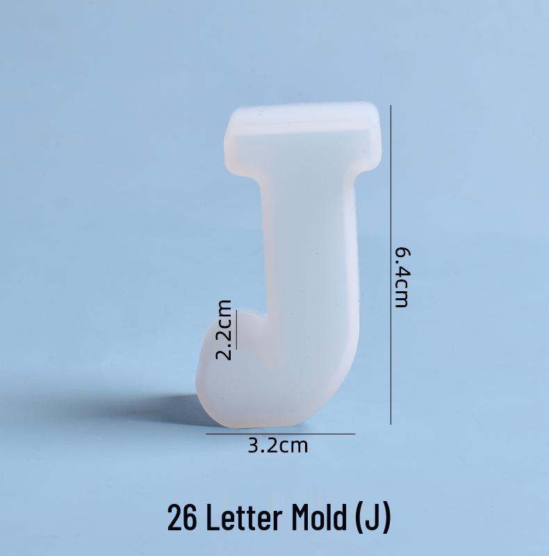 Crystal Epoxy Silicone Molds: 26 English Letters for Creative DIY Ornaments and Decorations