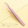 Stainless Steel Straight Curved Tip Tweezers For Nail Art Sticker Rhinestones Picking Tool Makeup Eyelash DIY Tweezer KTY