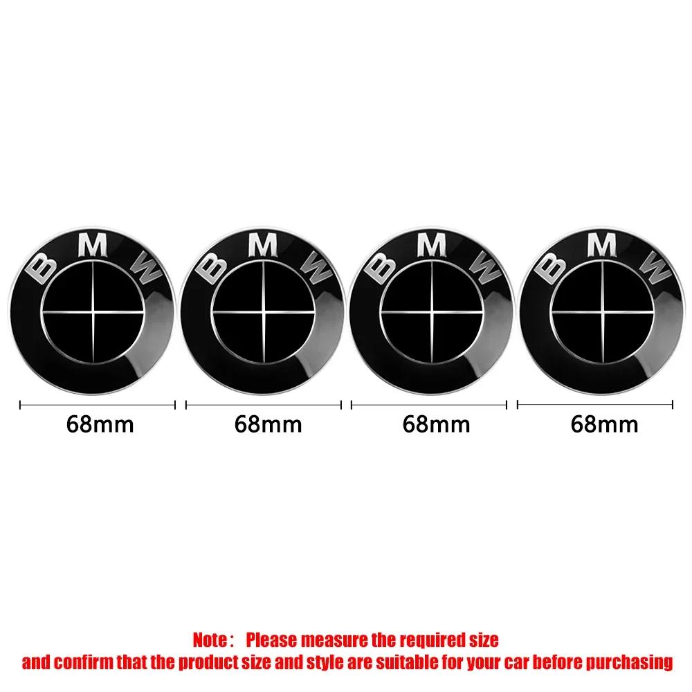 ztkah6 4Pcs 56/68mm Car Wheel Center Hub Caps Wheel Cover For BMW M M3 M5 E46 E60 E90 E34 E39 E53 E87 M3 M5 E91 E30 X1 X3 X5 X6 F25 i3