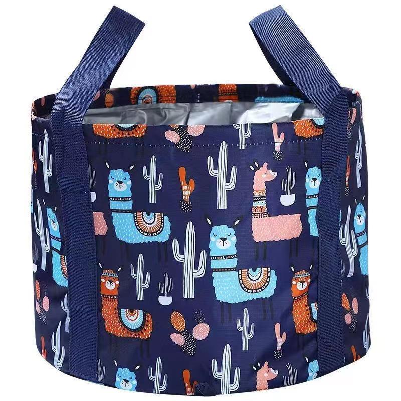 Складная дорожная ванночка для ног: Портативный таз для замачивания ног, умывания лица и стирки. Идеально для дома и улицы.