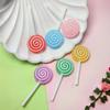 100pcs Mini Lollipop Candy Nail Charms  Decoration DIY Mini Lollipop Slime Charms Kawaii Resin Craft