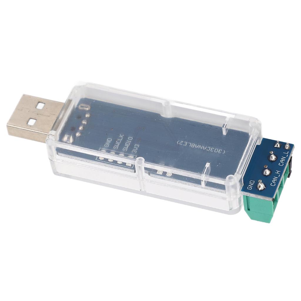 Адаптер-преобразователь USB в CAN-шину Неизолированный чип Скорость передачи 1 Мбод 3-цветный светодиодный индикатор состояния USB в