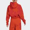 Adidas Женская толстовка с капюшоном X Marimekko с рисунком и завязками, оранжевая HJ7306