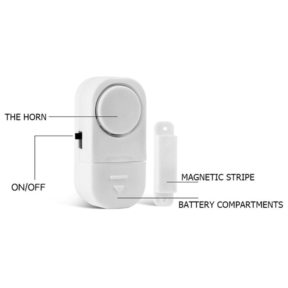 Wiwilys Wireless Home Security Door Window Entry Burglar Alarm System Magnetic Sensor
