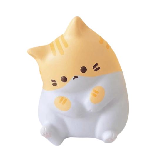 Игрушка-кот для снятия стресса, мультяшный, мягкая, эластичная, толстый котенок, сжимаемая игрушка, для расслабления, снижения тревожности, животное, сенсорная игрушка, сувениры для вечеринки