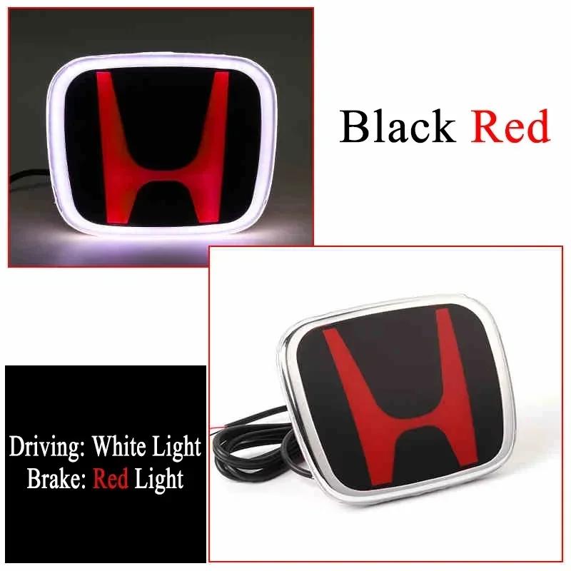 ZSE1  for Honda PMMA LED Car Front Emblem Sticker Rear Trunk Light Badge Accord Civic Odyssey CRV Inspire Amaze Vezel Accessories