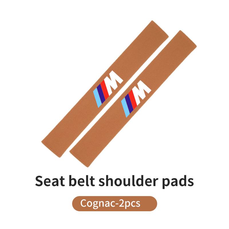 For BMW Car Seat Belt Cover Shoulder Strap Pad Accessories E70 E91 E30 G30 E53 M3 M5 X6 X4 X7 E92 E93 X1 X3 X5 blhn58