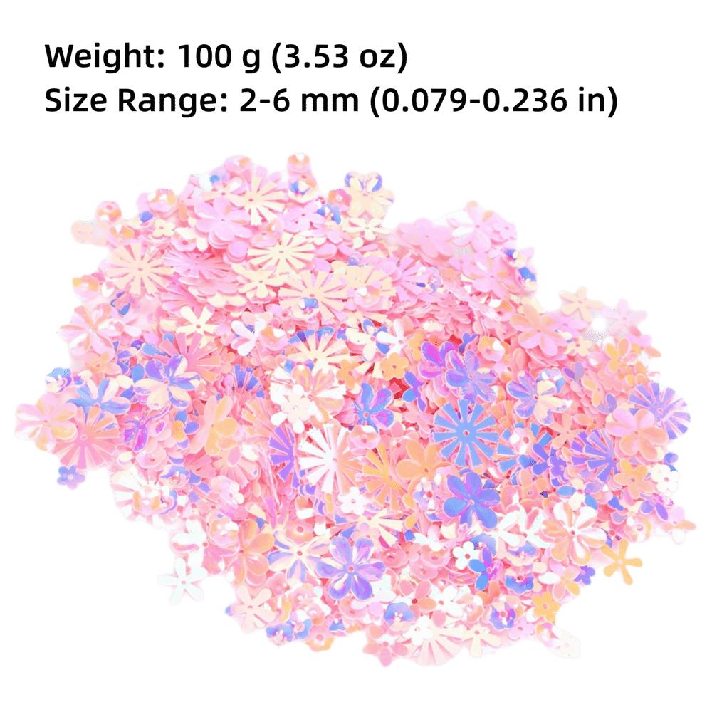 Flower Shaped Glitter Sequins Spangles Party Decoration Supplies Clothing Embellishment